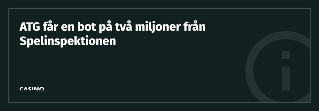 atg får böter på 2 miljoner