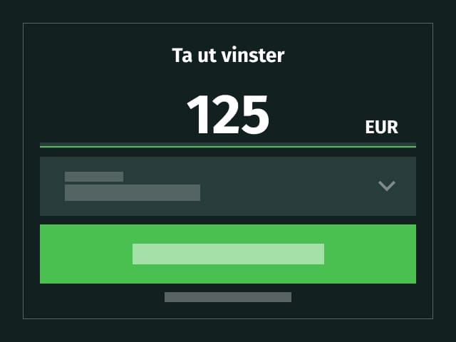 omsätt pengar och ta ut dina vinster