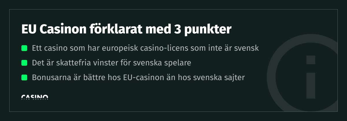 tre fakta om eu casinon