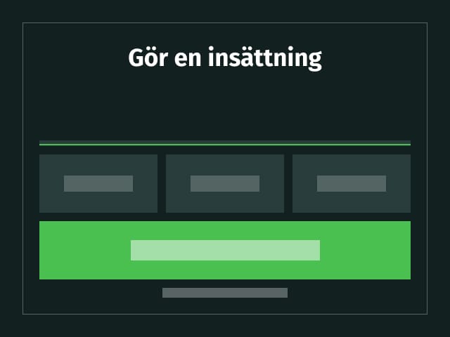 steg 3 gör första insättningen