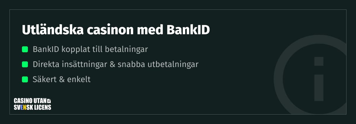 utländska casino med bankid